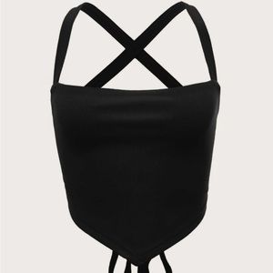 NWOT Lace Up Knit Cami